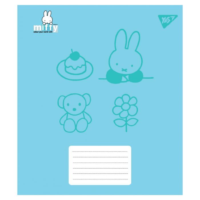 Зошит Yes Miffy Bunny А5 12 аркушів клітинка (767617) зображення 4