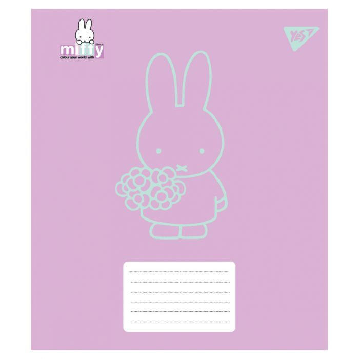 Зошит Yes Miffy Bunny А5 12 аркушів клітинка (767617) зображення 5