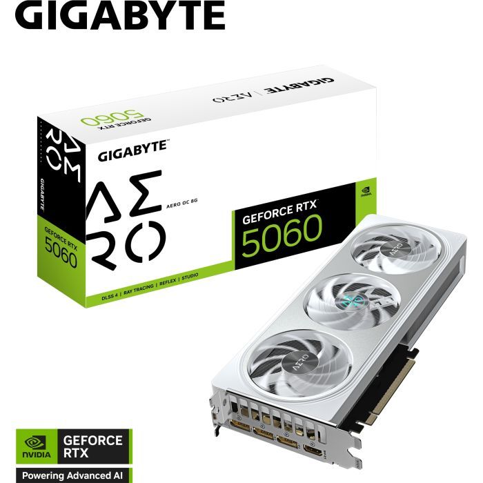 Видеокарта GIGABYTE GeForce RTX5060 8Gb AERO OC (GV-N5060AERO OC-8GD) изображение 11