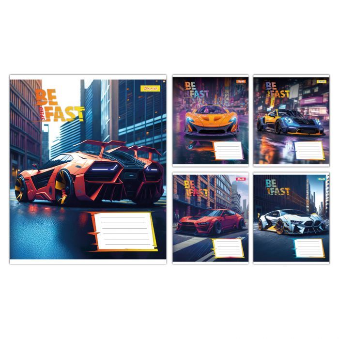 Зошит 1 вересня Be Fast А5 12 аркушів лінія (768006)