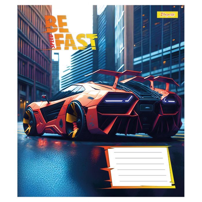 Зошит 1 вересня Be Fast А5 12 аркушів лінія (768006) зображення 6