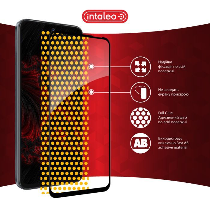 Скло захисне Intaleo Full Glue Tecno Spark Go 1 Black (1283126607783) зображення 7