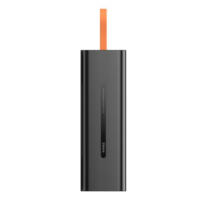 Батарея универсальная Sigma X-power SI20A9QLX 20000mAh, PD/100W, LED, flashlight, cable 100w, black (4827798877814) изображение 3