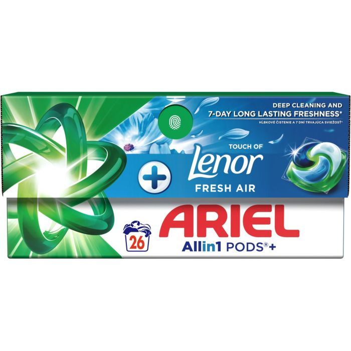Капсули для прання Ariel Pods+ All-in-1 Touch of Lenor Дотик свіжого повітря Lenor 26 шт. (8700216766043) зображення 2