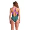 Купальник Arena Bright Glare Swimsuit V Back 008930-690 зелений 42 (3468337533689) изображение 2
