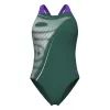 Купальник Arena Bright Glare Swimsuit V Back 008930-690 зелений 42 (3468337533689) изображение 3