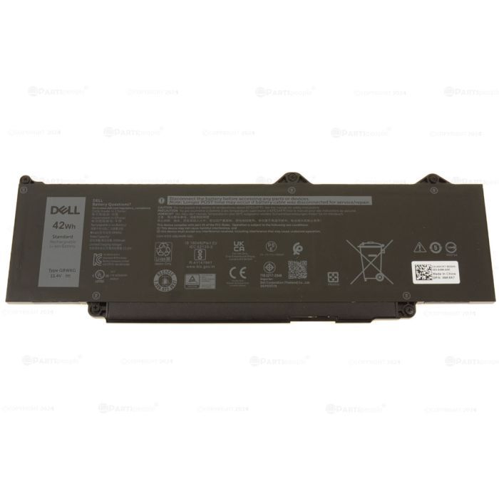Аккумулятор для ноутбука Dell Latitude 5440 GRWKG, 42Wh (3500mAh), 3cell, 11.4V, Li-ion (A71108)