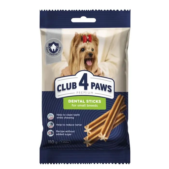 Лакомство для собак Club 4 Paws Жевательные палочки для взрослых собак малых пород 110 г (4820269143029)