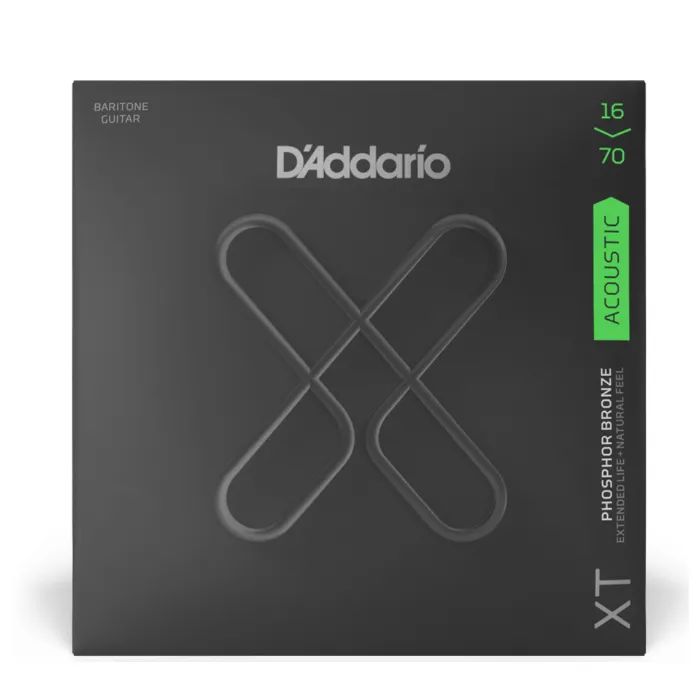 Струни для гітари D'Addario XT Phosphor Bronze Baritone (16-70) (XTAPB1670)