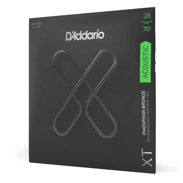 Струни для гітари D'Addario XT Phosphor Bronze Baritone (16-70) (XTAPB1670) зображення 2