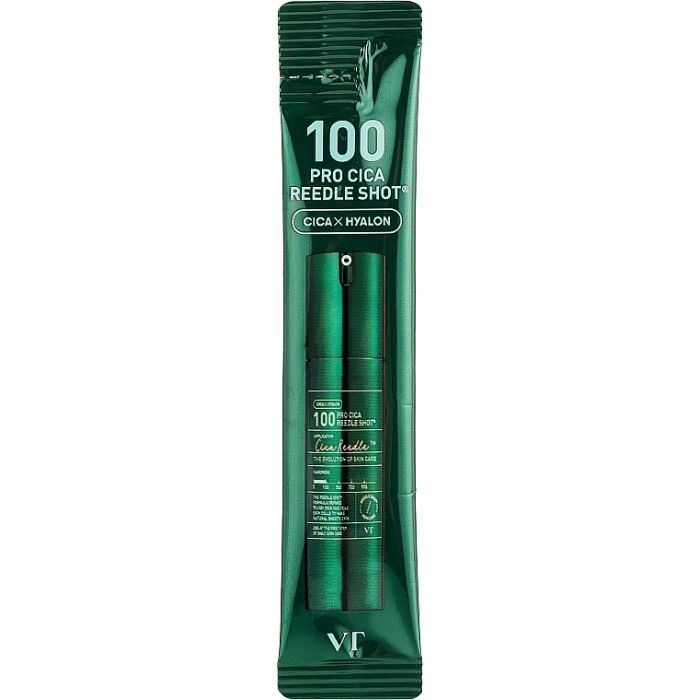 Сироватка для обличчя VT Cosmetics 100 Pro Cica Reedle Shot З мікроголками для чутливої шкіри 2 мл 10 шт (8803463007324)