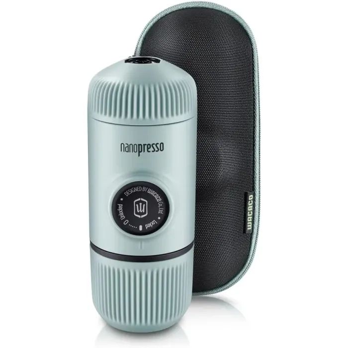 Кавоварка кемпінгова Wacaco Nanopresso з чохлом сіра (WNANOGRcase)