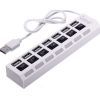 Концентратор Voltronic USB 2.0 to 7xUSB with switches white (YT-H7SHS-W) изображение 2