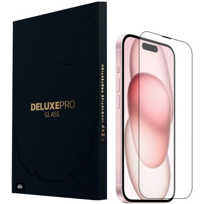 Скло захисне iLera DeLuxe Original Glass iPhone 15 Plus (ILFCDL15PS)