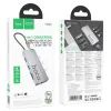 Концентратор HOCO HB52 USB-C to HDMI + RJ45 + SD + TF + PD + USB-C 3.0 + 2xUSB 3.0 Space Gray (6942007647311) зображення 4