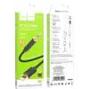 Кабель мультимедійний Lightning to 3.5mm M 1.0m silicone black HOCO (6942007625494) зображення 3