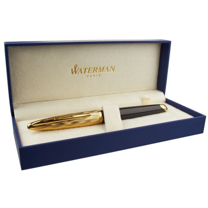 Ручка пір'яна Waterman CARENE Essential Black/Gold GT  FP F (11 204) зображення 6