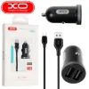 Зарядное устройство XO 2xUSB 2.1A + cable USB to Micro 5P black (TZ08-M-BK) изображение 6