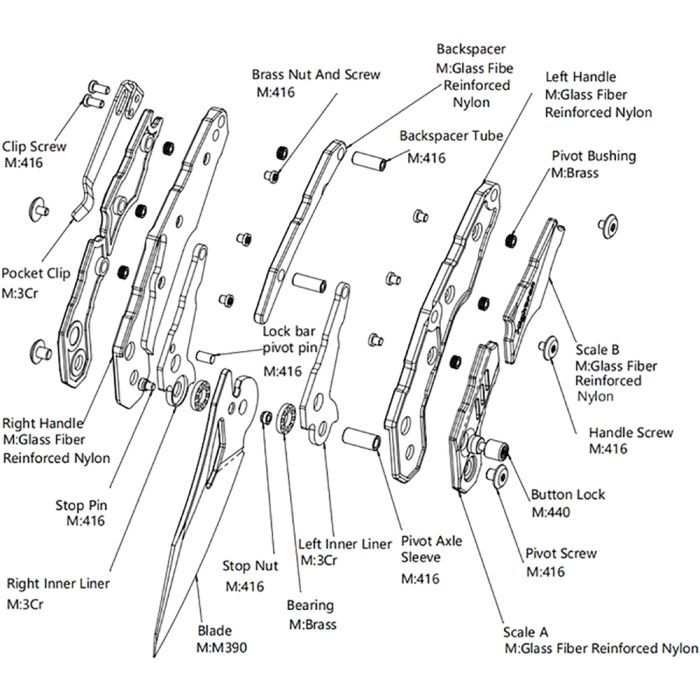 Нож Hightron Spectron, M390, GFN, зелений, чорний клинок (HK04GRN) изображение 6