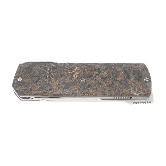 Ніж Maserin Silver, Elmax, fat carbon, чорно-золотистий (410/G) зображення 6