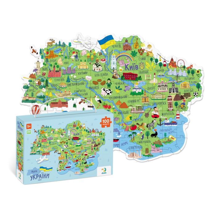 Пазл DoDo Мапа України (300267) зображення 3