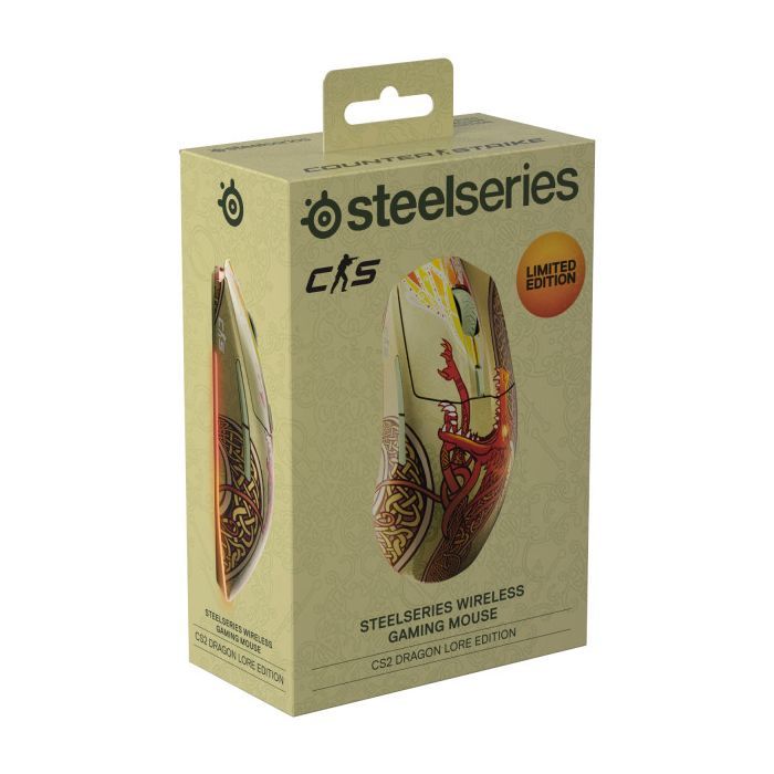 Мышка SteelSeries CS2 Dragon Lore Edition RGB Wireless/Bluetooth (62614) изображение 7