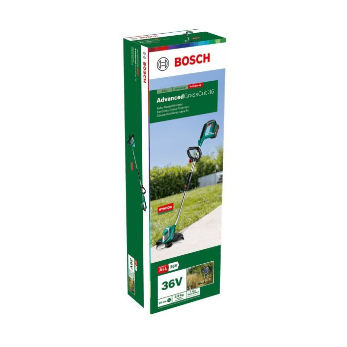 Тример садовий Bosch AdvancedGrassCut 36 36V, 30см, 1x2Ah, ЗП AL3620CV 4.1кг, (0.600.878.N03) зображення 4