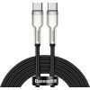 Дата кабель USB-C to USB-C 2.0m 100W metal black Baseus (CATJK-D01)