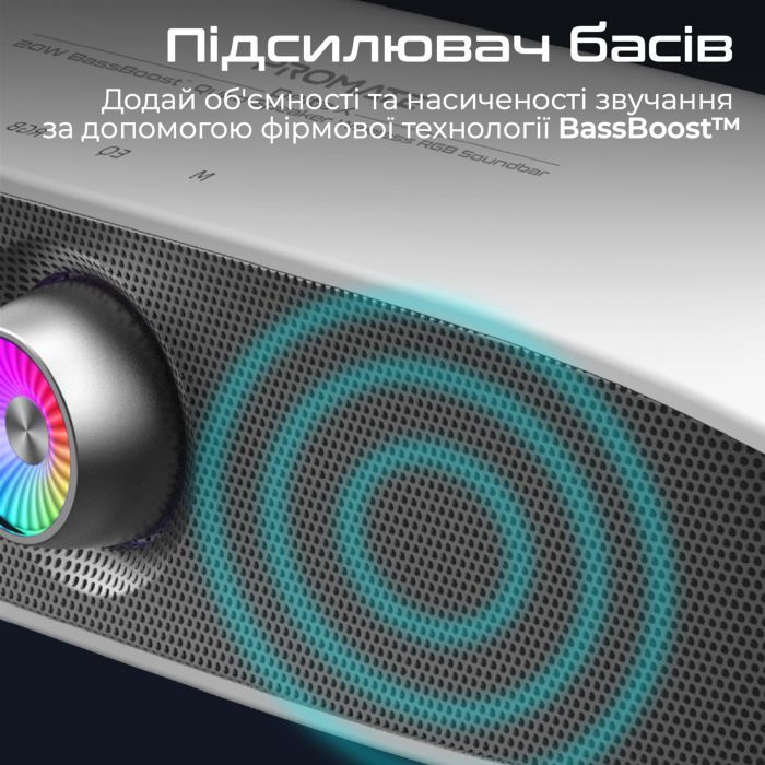 Акустична система Promate Delta-X 20W White (delta-x.white) зображення 8