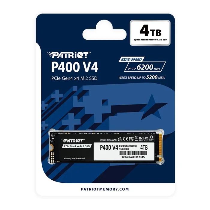 Накопитель SSD M.2 2280 2TB P400 Patriot (P400VP2TBM28H) изображение 4