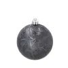 Ялинкова іграшка Chomik пластикові кульки 9 шт, 8см, графіт з перламутром (5900779853041) зображення 4