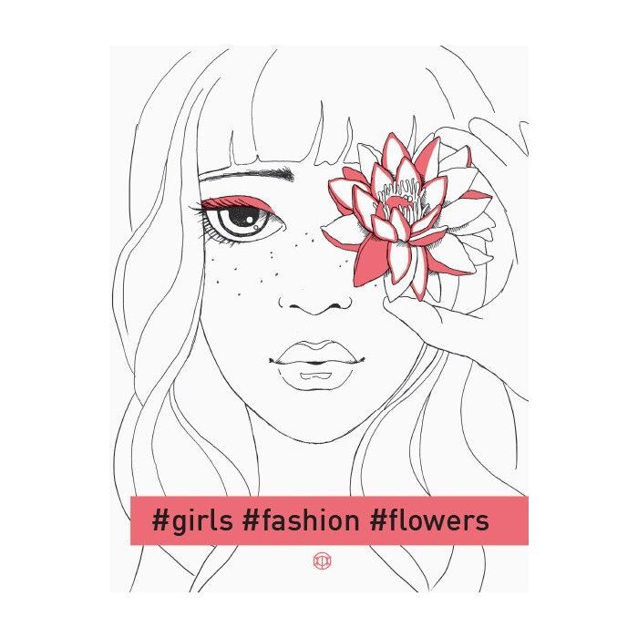 Книга Розмальовка #girls#fashion#flowers Жорж (9786177579198)