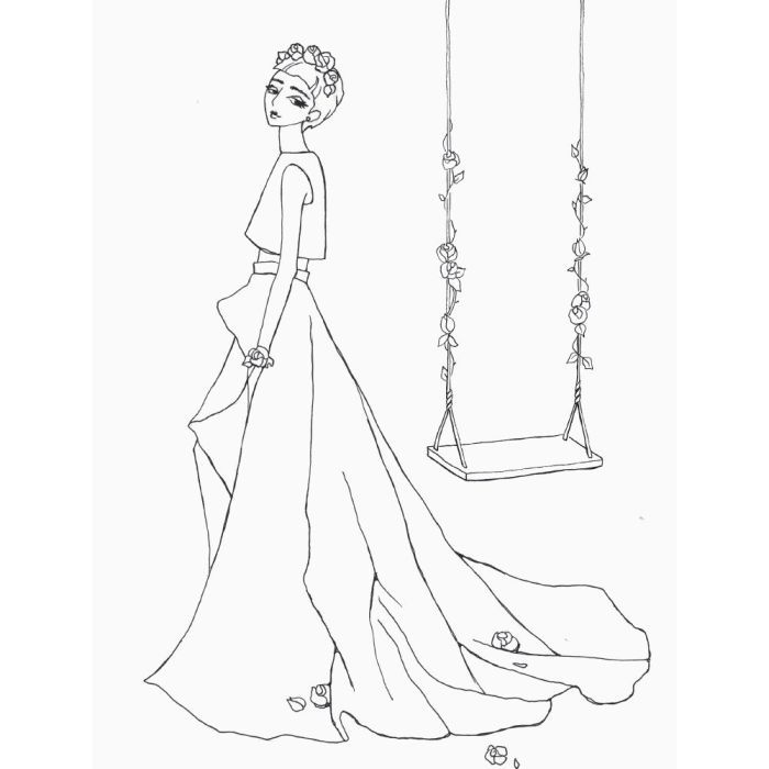 Книга Розмальовка #girls#fashion#flowers Жорж (9786177579198) изображение 6