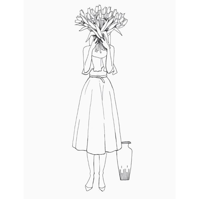 Книга Розмальовка #girls#fashion#flowers Жорж (9786177579198) изображение 8