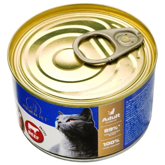 Паштет для кошек PREMIUM PET с говядиной 100 г (4820255191812) изображение 4