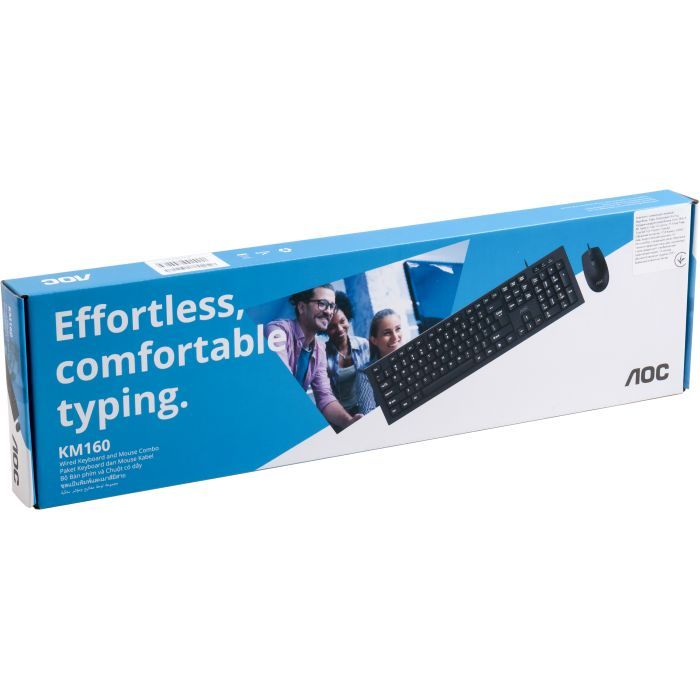 Комплект AOC KM160B USB UA Black (KM160B/97) изображение 12