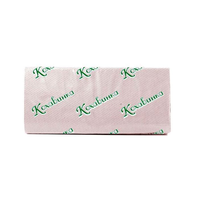 Бумажные полотенца Кохавинка V-сложение Серые 1 слой 170 листов (4820032450064)