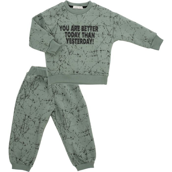 Спортивный костюм детский Toontoy флисовый (24868-110B-green)