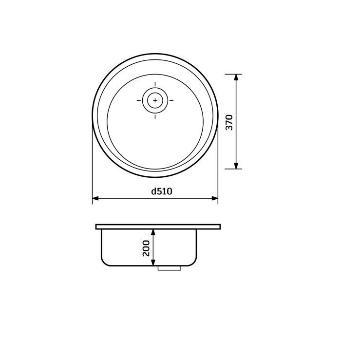 Мийка кухонна Adamant Sun чорний (2006270043356) зображення 5