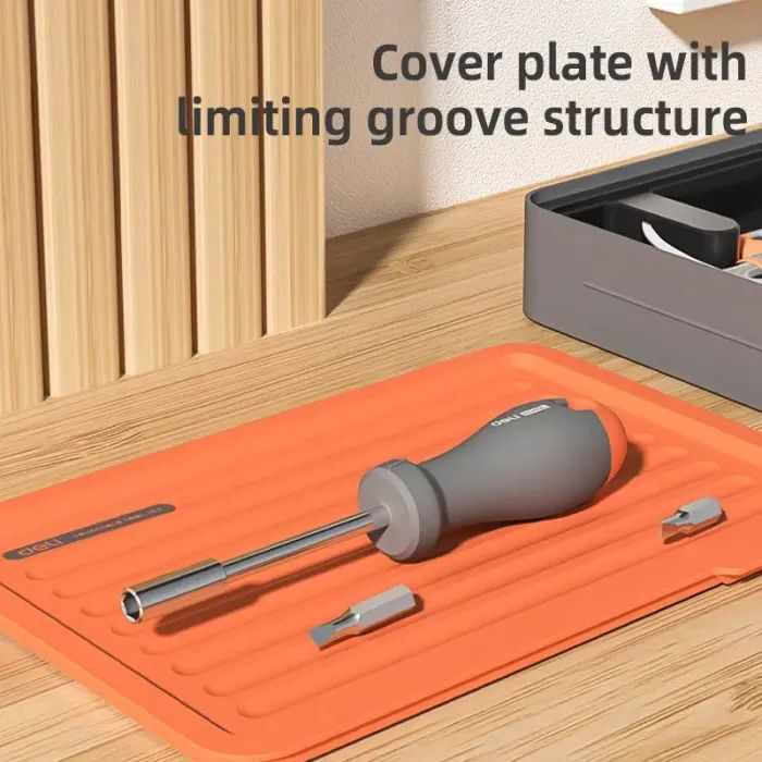 Набір інструментів Deli 7 шт. у модульному кейсі (H1001-D) зображення 5