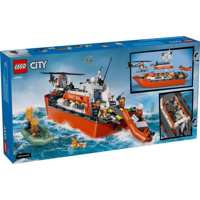 Конструктор LEGO City Спасательный катер и вертолет береговой охраны (60504) изображение 7