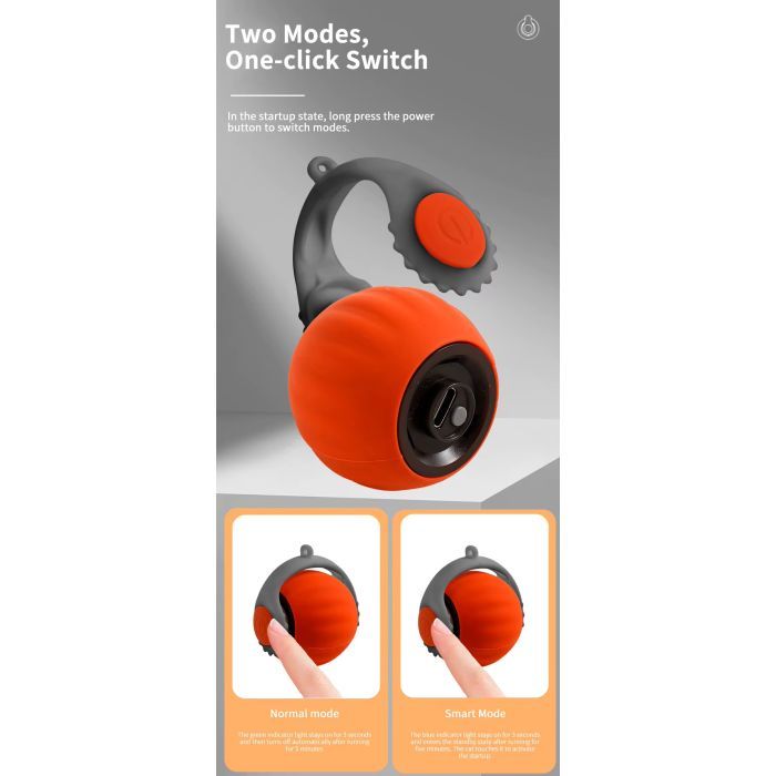 Игрушка для кошек Me&Pet Интерактивный мяч красный (NMP20-2) изображение 3