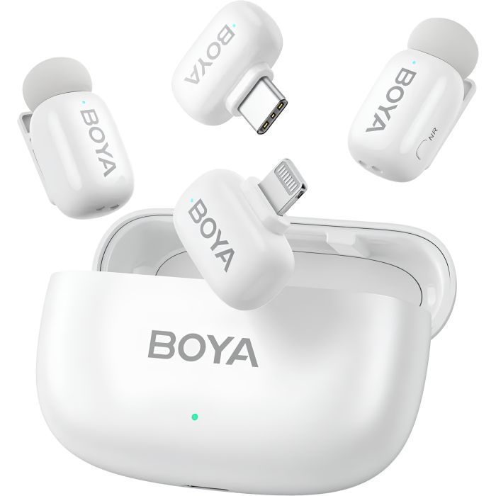 Микрофон Boya mini-13 Type-C/Lightning White (mini-13)