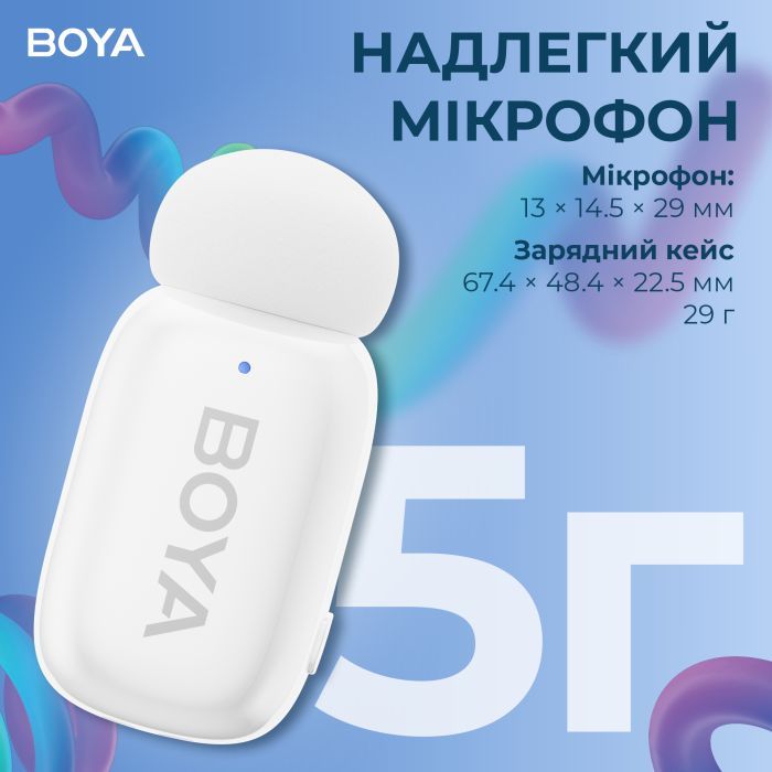 Микрофон Boya mini-13 Type-C/Lightning White (mini-13) изображение 7