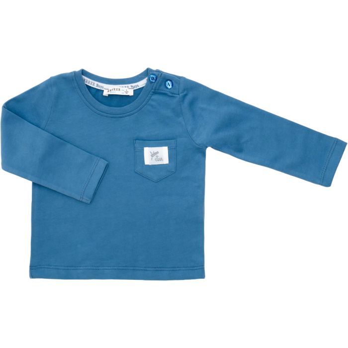 Кофта детская Breeze с кармашком (20826-74B-indigo)