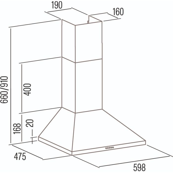 Витяжка кухонна Cata VK 6000 X (02061606) зображення 2