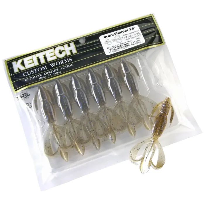 Силікон рибальський Keitech Crazy Flapper 2.4" (10 шт/уп) кpal11 rotten carrot (1551.14.51) зображення 2