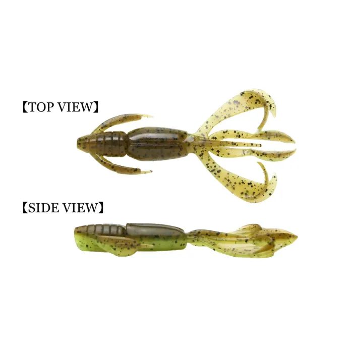 Силікон рибальський Keitech Crazy Flapper 2.4" (10 шт/уп) кpal11 rotten carrot (1551.14.51) зображення 4