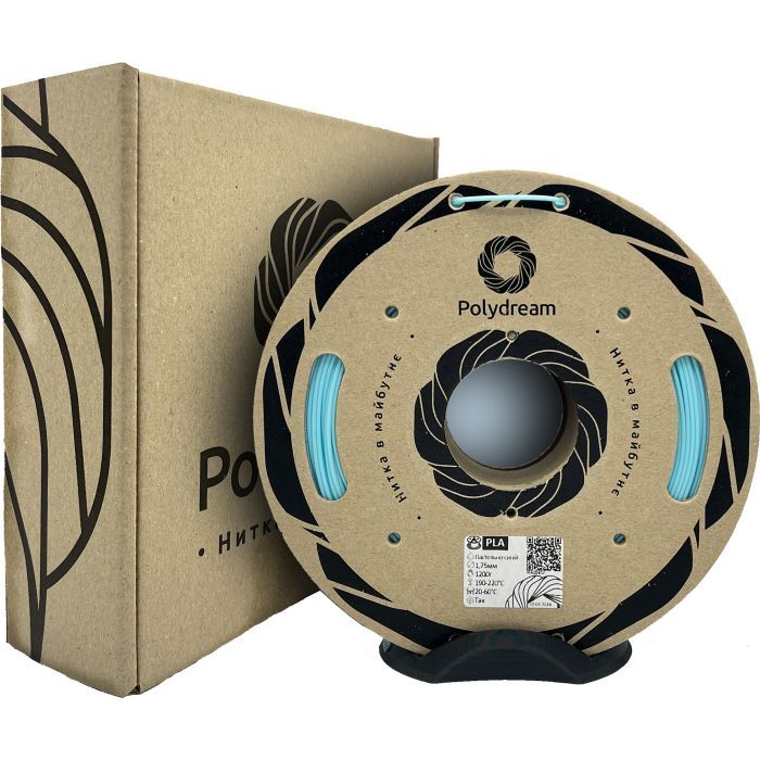 Пластик для 3D-принтера Polydream PLA 1,75mm 1,2кг Blue pastel (PLA5024/12) зображення 2