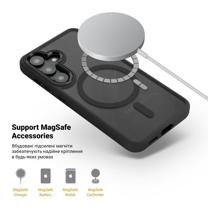 Чехол для мобильного телефона Armorstandart Unit MagCase Samsung S26 5G Black (ARM88800) изображение 4